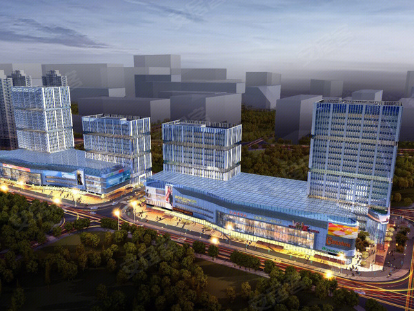 腊山复利广场楼盘建筑物外景