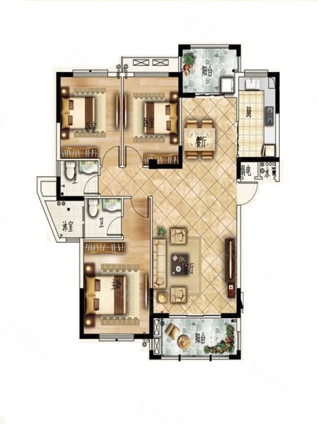 莆田楼盘 城厢区楼盘 凤达凤凰城南                      户型图