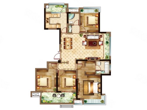 阜阳吾悦广场吾悦公馆户型图