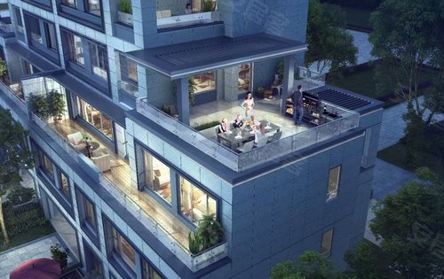 融创影都学府宸院中叠和上叠大露台