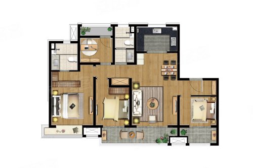 万悦花园户型图