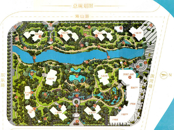 姜堰朗悦湾花园规划图图片