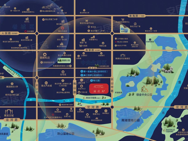 澜悦府,淮北澜悦府房价,楼盘户型,周边配套,交通地图,淮北市相山区长山中路与仁和路交口西南角 - 安居客