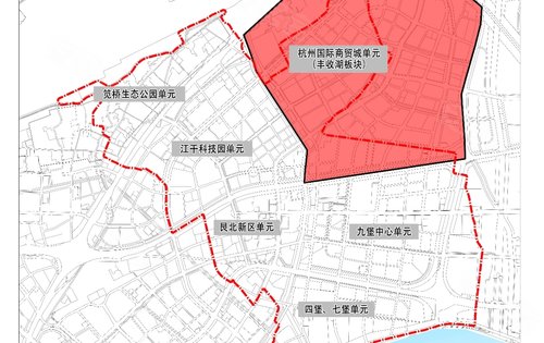 丰收湖板块单元规划图