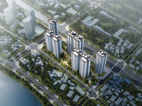 东方明珠二期楼盘建筑物外景
