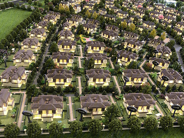 江口水镇规划沙盘