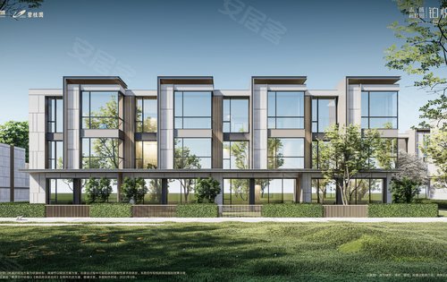 铂悦府排屋叠墅外立面效果图