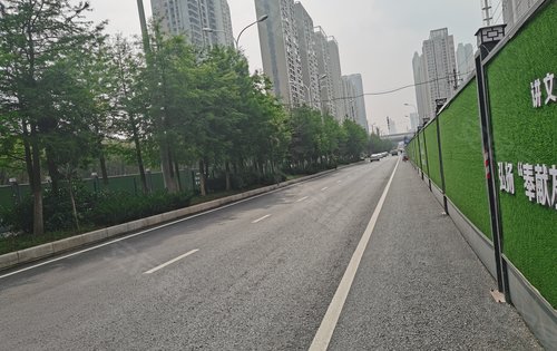 门口琴台大道持续拓宽改造施工之中