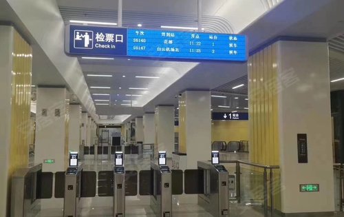 项目旁花城街站已经建成广清城际即将通车