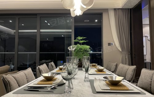 江河鸣翠195方样板房实拍现代都会风格