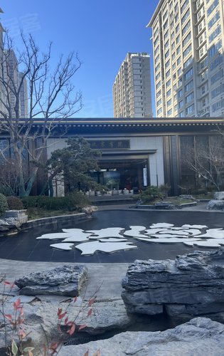 冬天的建发玖熙府园林景观