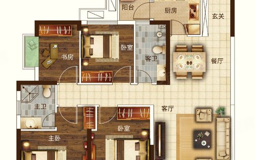 梅溪青秀三期23号栋户型鉴赏大家来品品