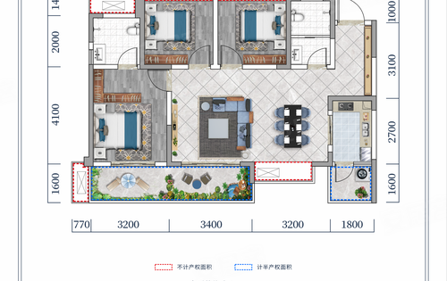 坤创幸福城现有户型图