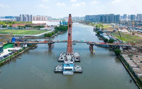 滨运锦上湾动态:滨运锦上湾附近人行桥工程进度-杭州安居客