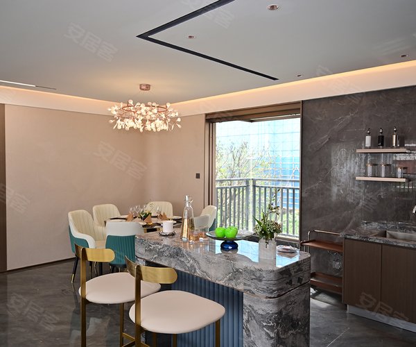万丰江境D户型,万丰江境4室3厅2卫1厨约128.00平米户型图,朝南朝向 - 南宁安居客