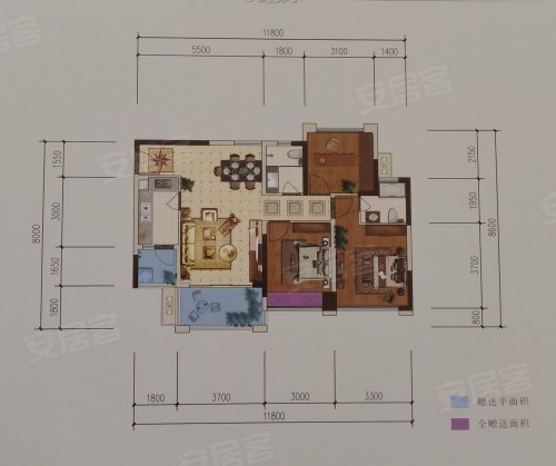 颜龙彩虹星城户型图