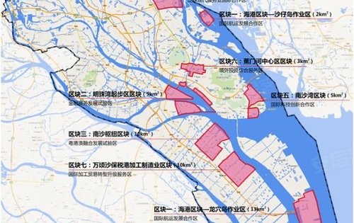 东涌镇中海熙园旁边的庆盛板块规划