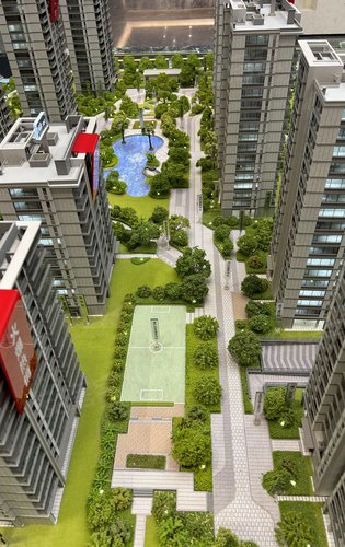 滨江大家招商锦翠金宸府动态:小区内有滨江蓝宝石水景儿童游乐场篮球