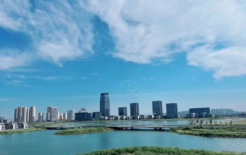 兴耀湖境观岚湾动态:东沙湖景观实景拍摄-杭州安居客