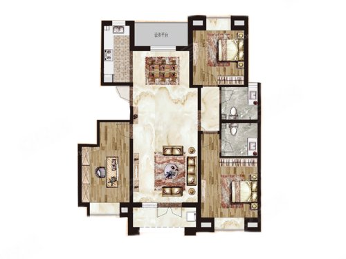 济宁楼盘 任城区楼盘 瑞马意墅南                      户型图