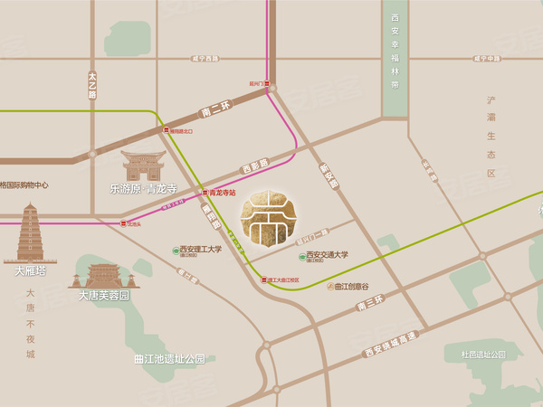 保利天瑞,西安保利天瑞房价,楼盘户型,周边配套,交通地图,大雁塔街道雁翔路以东,翔博路以南,延兴门一路以北 - 安居客