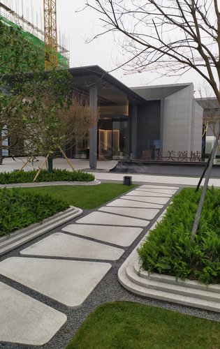 美颂城售楼部现场