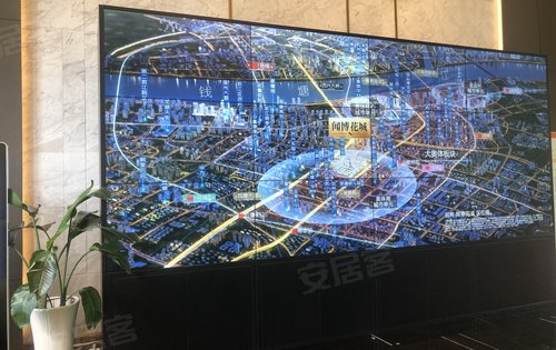 招商闻博花城售楼部案场沙盘