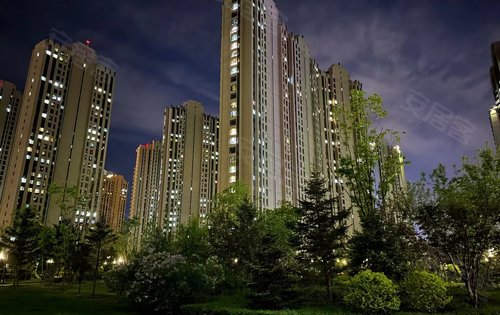 天色将晚灯火阑珊万家灯火终有属于你的一盏小区夜景美不胜收