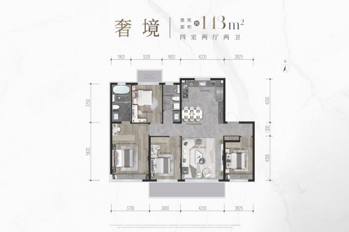龙湖·御湖境（一期）,4室2厅2卫,望泉北街与前景南路交叉口西南角,龙湖·御湖境5#-2单元-4-402 - 安居客