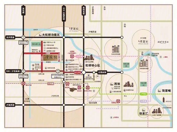 虹桥金茂悦楼盘区位规划