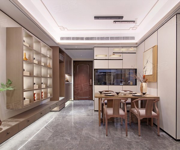 建发和鸣A户型和颂,建发和鸣3室2厅2卫1厨约89.00平米户型图,朝南朝向 - 龙岩安居客