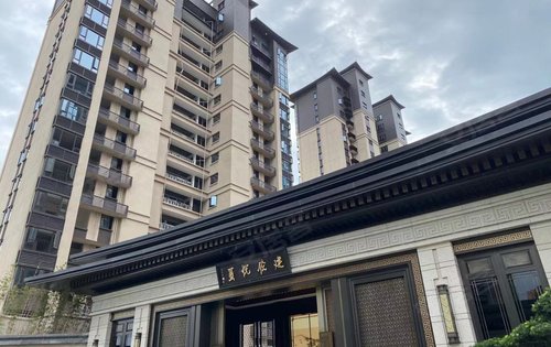 建发悦玺中式苏州风格宽敞的大门下层式的中式会所中式风格的苏州园林
