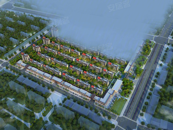 鑫华61锦府楼盘建筑物外景