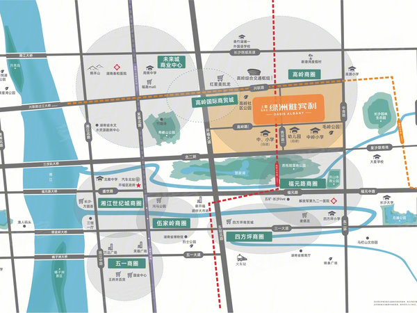 上置·绿洲雅宾利,长沙上置·绿洲雅宾利房价,楼盘户型,周边配套,交通地图,青环路与高岭路交会处 - 安居客