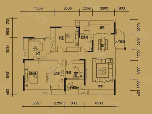 重庆滨江壹号户型图图片