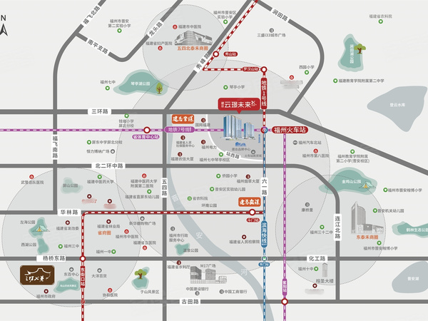 建总云璟未来,福州建总云璟未来房价,楼盘户型,周边配套,交通地图,福州火车站旁站西路与北三环路交汇处 - 安居客