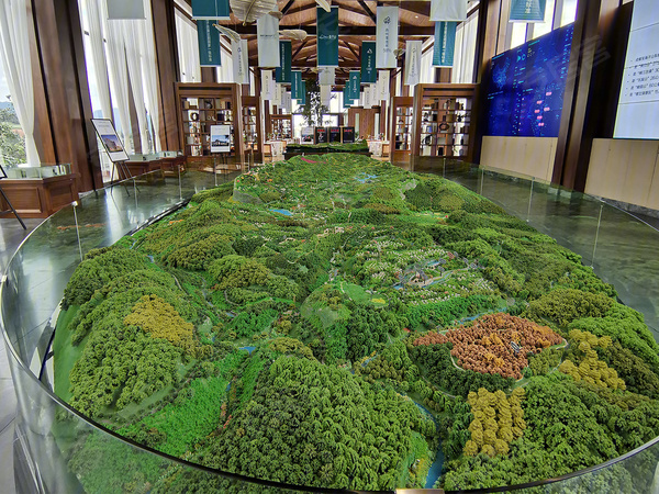 世外乡村海子山国际森林康养旅游度假区规划沙盘