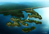 千岛湖东北湖区，一岛联半岛