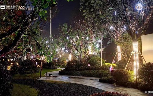 售楼部夜晚景色
