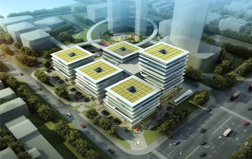 蓝湾智谷项目位于城阳区火炬路91号,项目1#,2#为4-5层写字楼,3#为5层