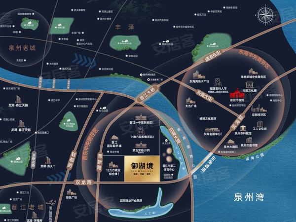 龙湖华越盛天御湖境,泉州龙湖华越盛天御湖境房价,楼盘户型,周边配套,交通地图,双龙路辅路 - 安居客