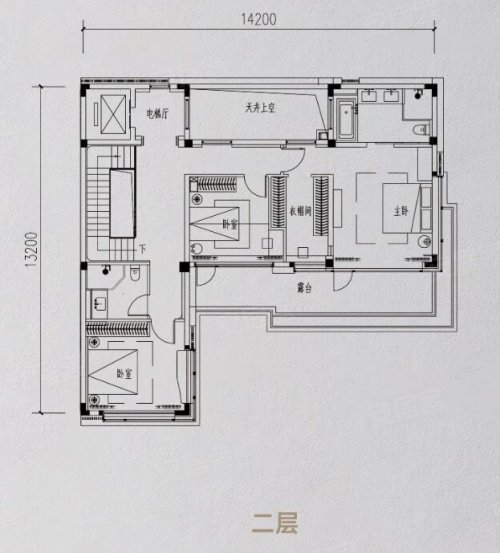 和家园玺园·大院香璋227方户型,和家园玺园·大院香璋别墅约227.00平米户型图,朝南朝向 - 杭州安居客