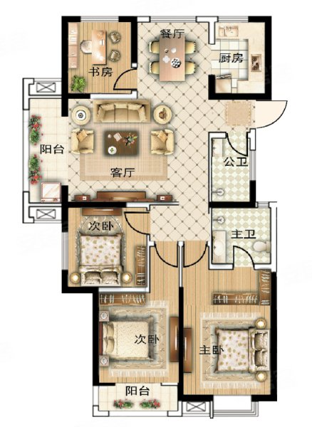 菏泽天安万达广场户型图