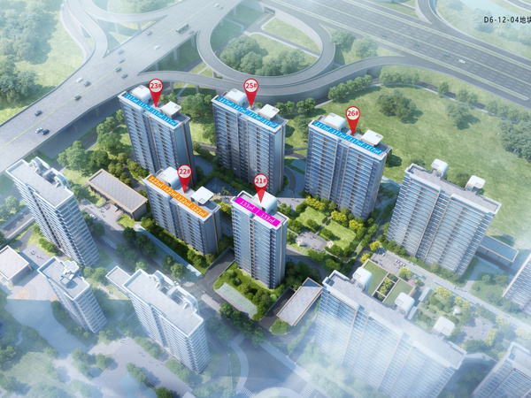 恒地天悦楼盘建筑物外景