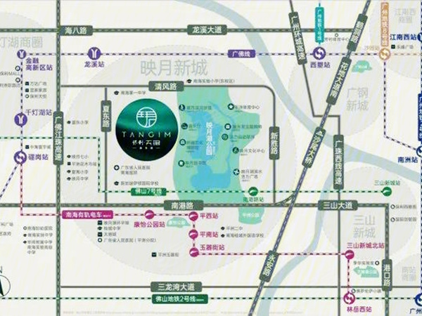 映月湖保利天珺楼盘区位规划