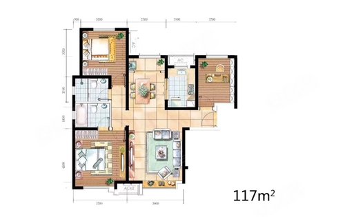 精装修两居室首付32万,三居室首付44万。低密度高品质社区。
