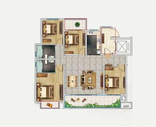 镇平县君悦华府户型图