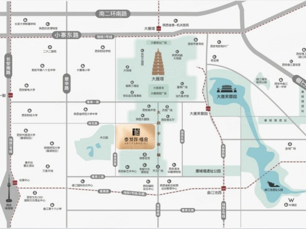 檀府,西安檀府房价,楼盘户型,周边配套,交通地图,慈恩西路以东,大唐不夜城步行街以西,陕西大剧院以南,曲江银泰A馆以北 - 安居客