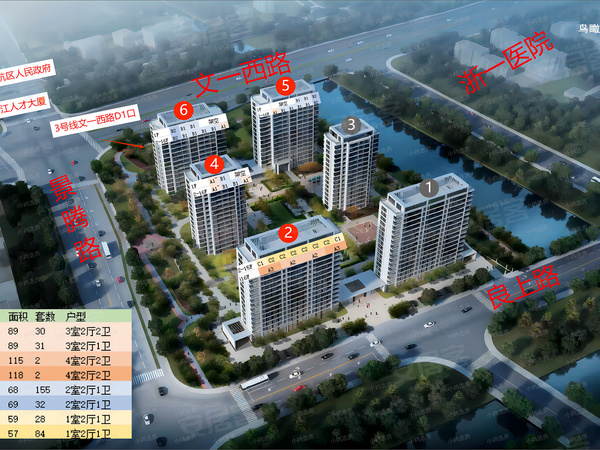 景腾家园(人才共有产权)，杭州景腾家园(人才共有产权)房价，楼盘户型，周边配套，交通地图，良上路和万和路交叉口 - 安居客
