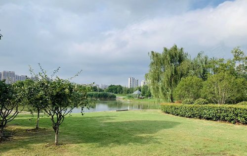 熙悅旁邊的公園麒麟中央公園環境優美有山有水可以遊玩釣魚草地休閒